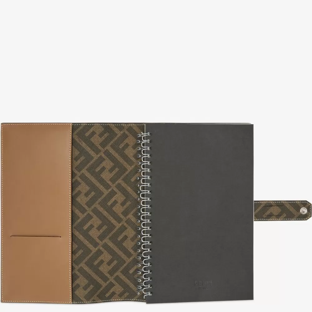 Viaggi E Lifestyle>Fendi Notebook In Pelle Beige