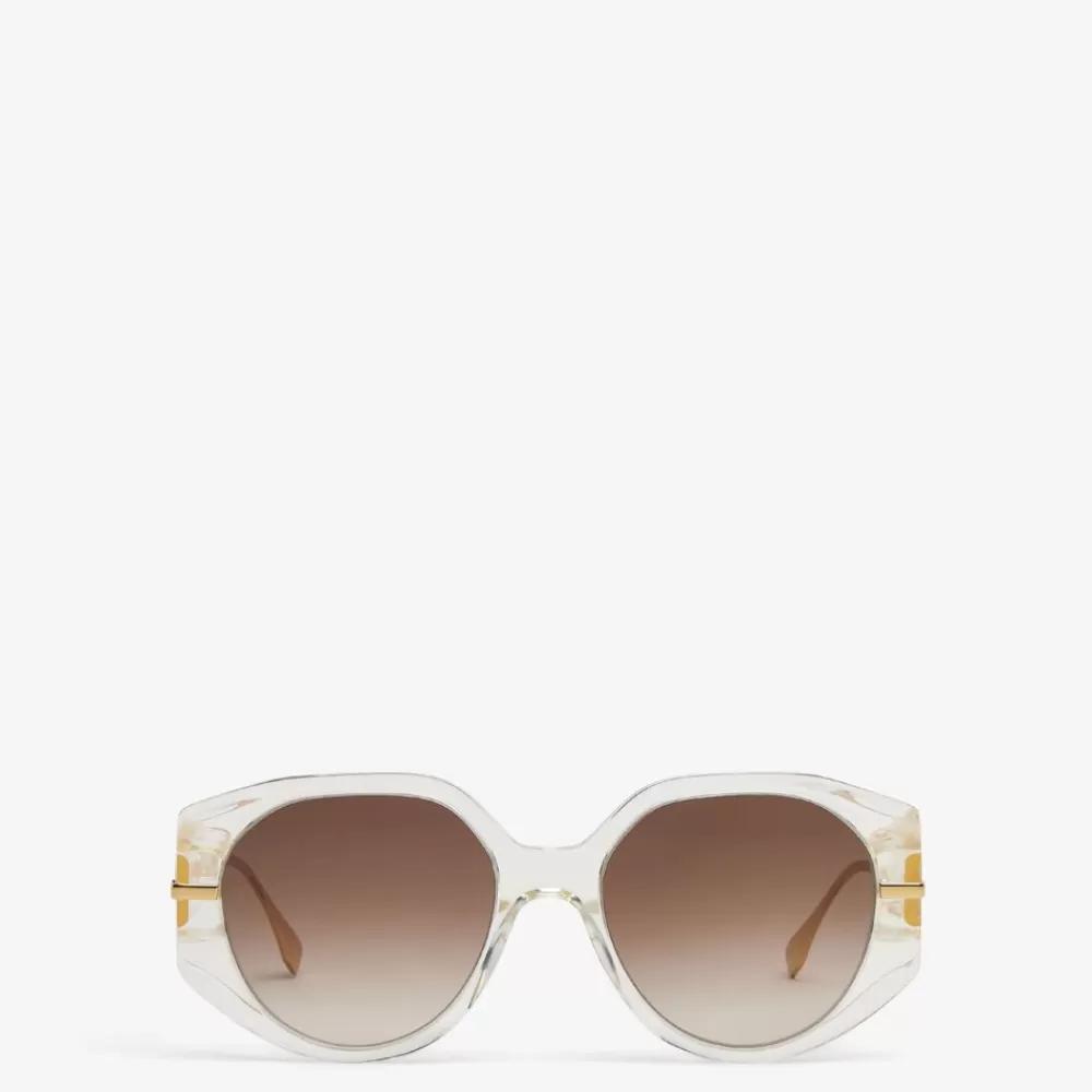 Occhiali>Fendi Occhiali Da Sole In Acetato Trasparente