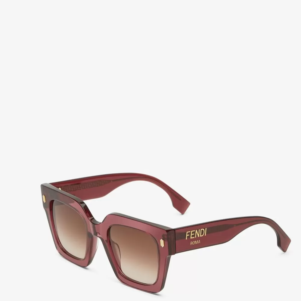Occhiali>Fendi Occhiali Da Sole In Acetato Viola