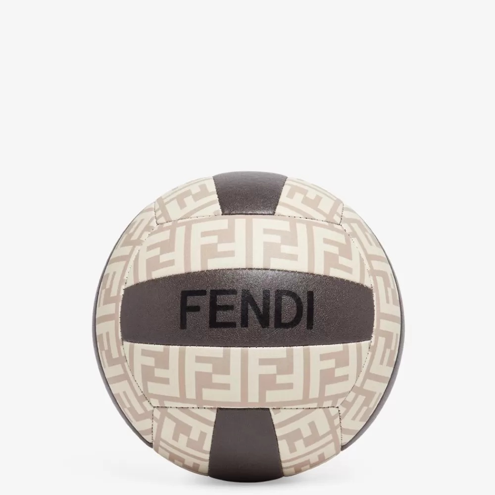 Tempo Libero>Fendi Palla In Pelle Marrone