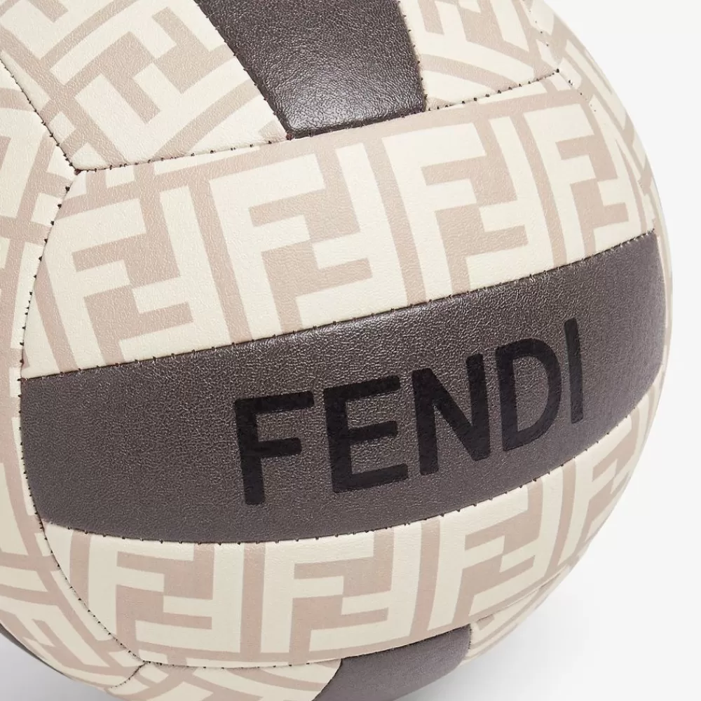 Tempo Libero>Fendi Palla In Pelle Marrone