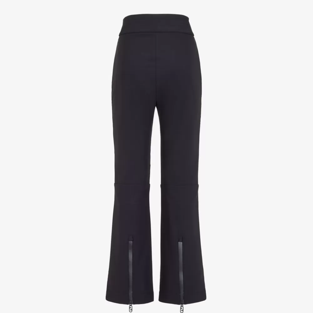 Skiwear>Fendi Pantalone In Canvas Ff Marrone