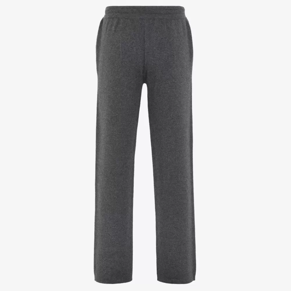 Denim E Pantaloni>Fendi Pantalone In Cashmere Grigio