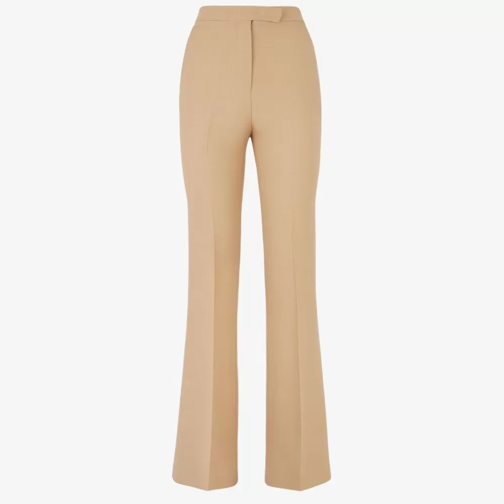 Completi>Fendi Pantalone In Lana Seta Beige