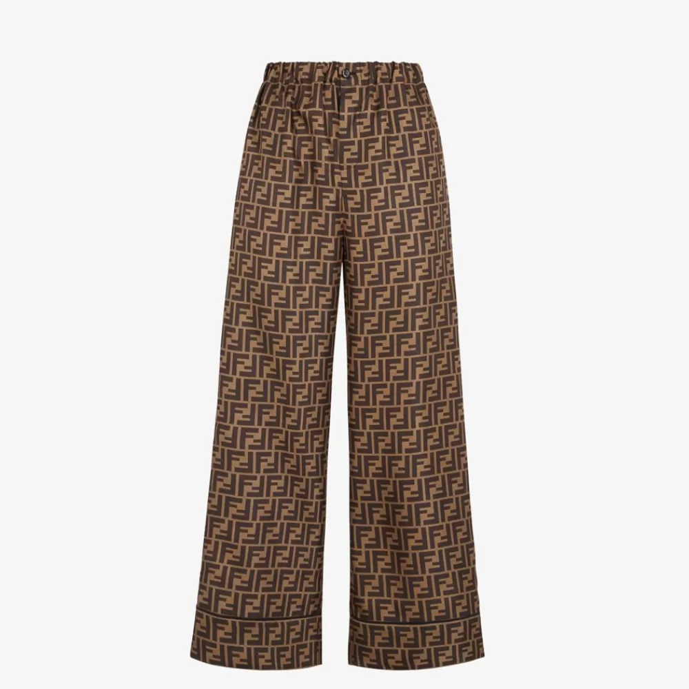 Completi>Fendi Pantalone In Twill Marrone