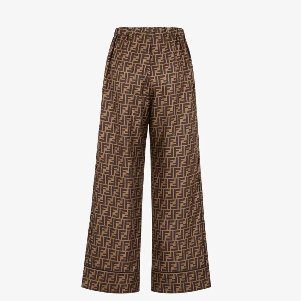 Completi>Fendi Pantalone In Twill Marrone