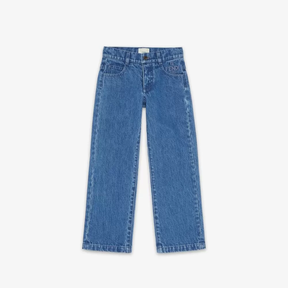 Abbigliamento>Fendi Pantalone Junior In Denim