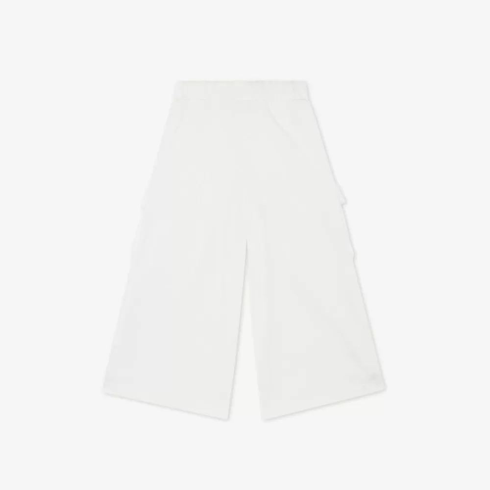 Abbigliamento>Fendi Pantaloni Ampi Con Borsa Baguette In Jersey Bianco