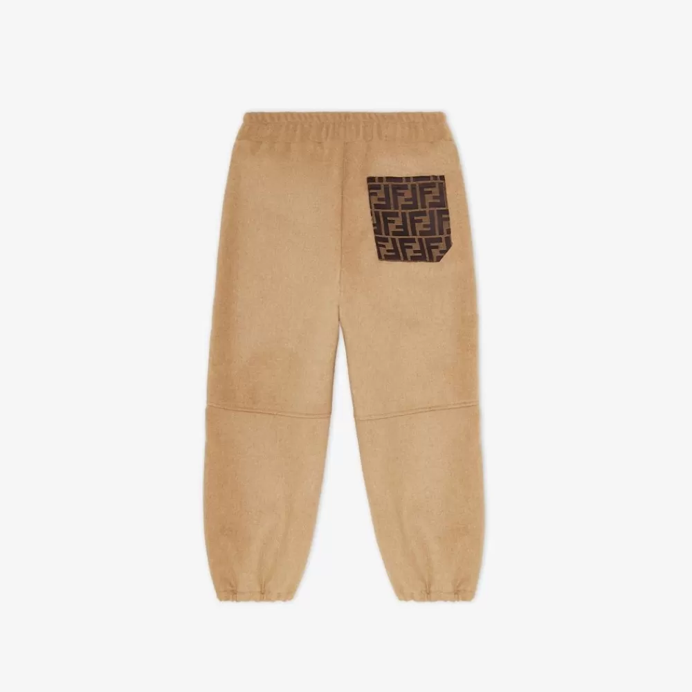 Abbigliamento>Fendi Pantaloni Junior In Flanella Con Tasca