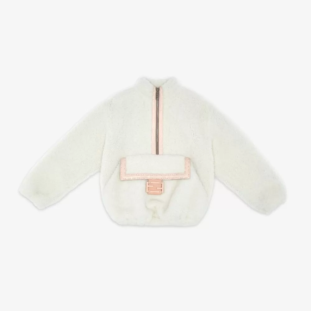 Abbigliamento>Fendi Pile Baguette In Shearling Bianco