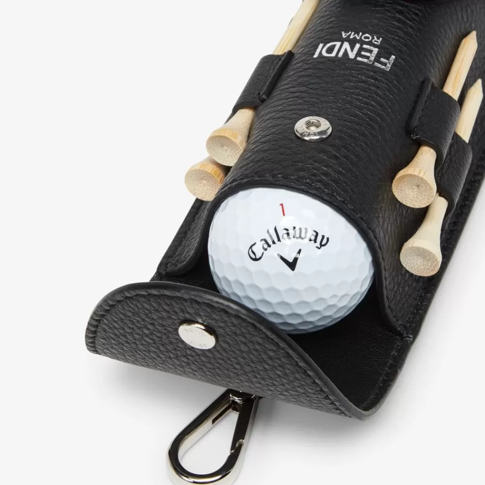 Viaggi E Lifestyle>Fendi Porta Palline Da Golf In Pelle Nera