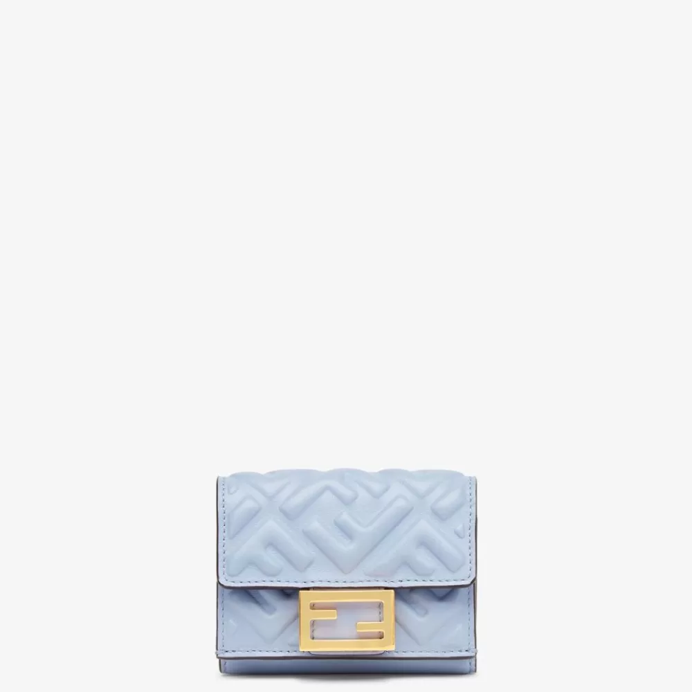 Portafogli Con Catena>Fendi Portafoglio In Nappa Azzurra