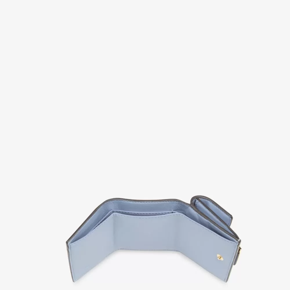 Portafogli Con Catena>Fendi Portafoglio In Nappa Azzurra