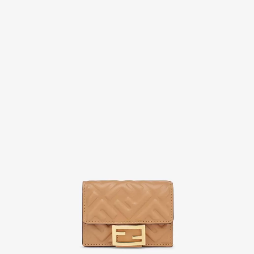 Portafogli Con Catena>Fendi Portafoglio In Nappa Beige