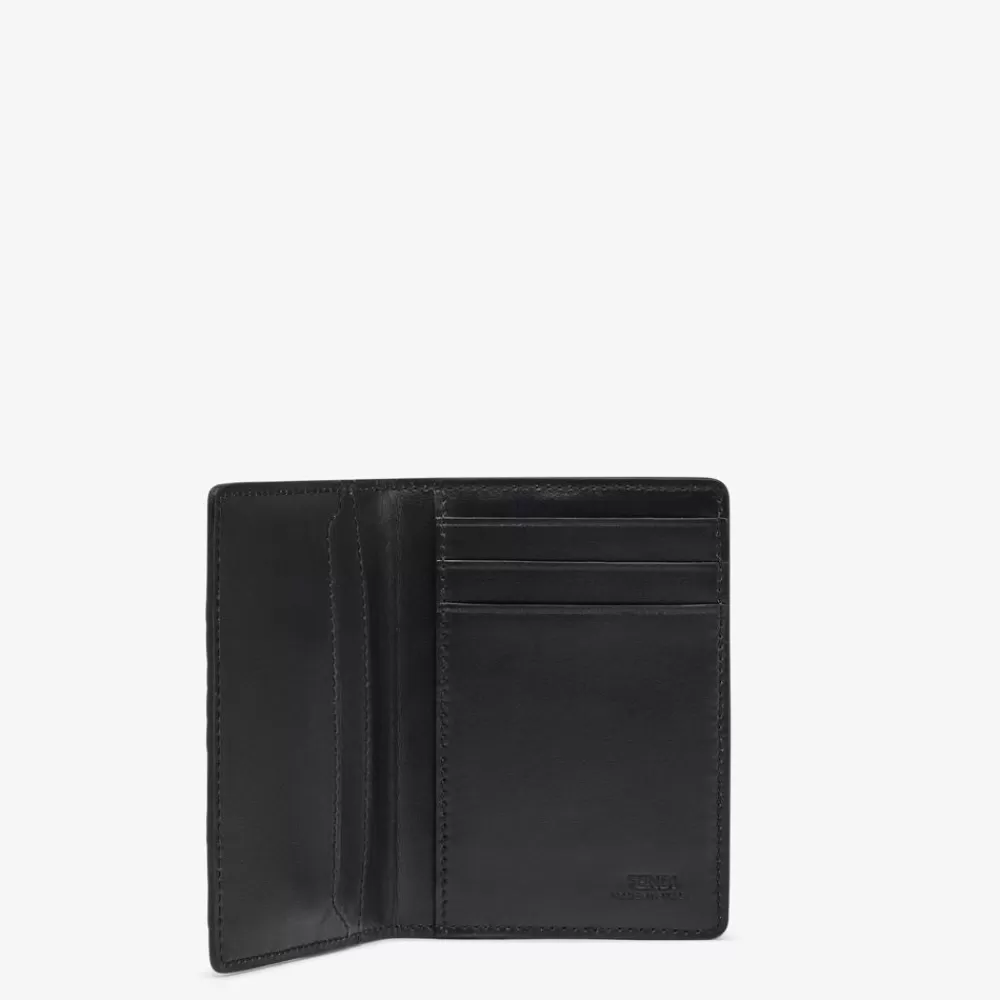 Portacarte>Fendi Portatessere In Alligatore Nero