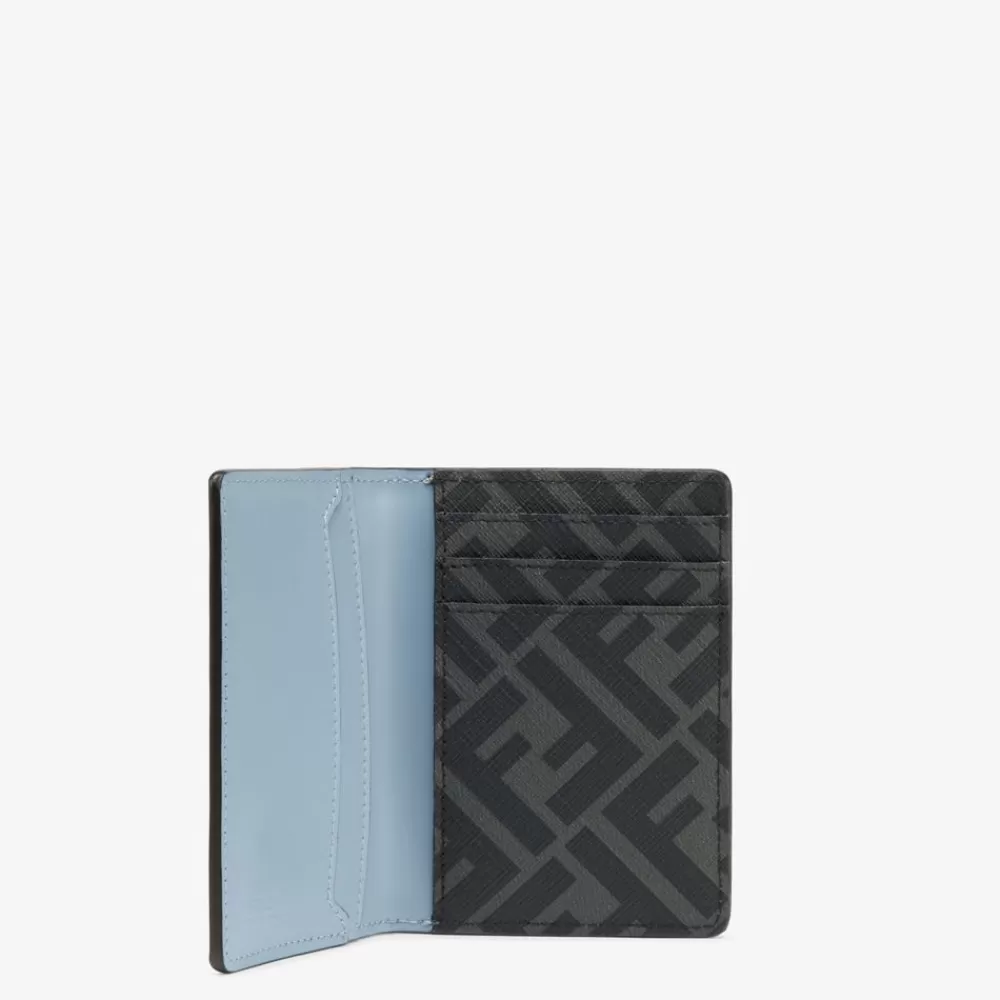 Portacarte>Fendi Portatessere In Pelle Azzurra