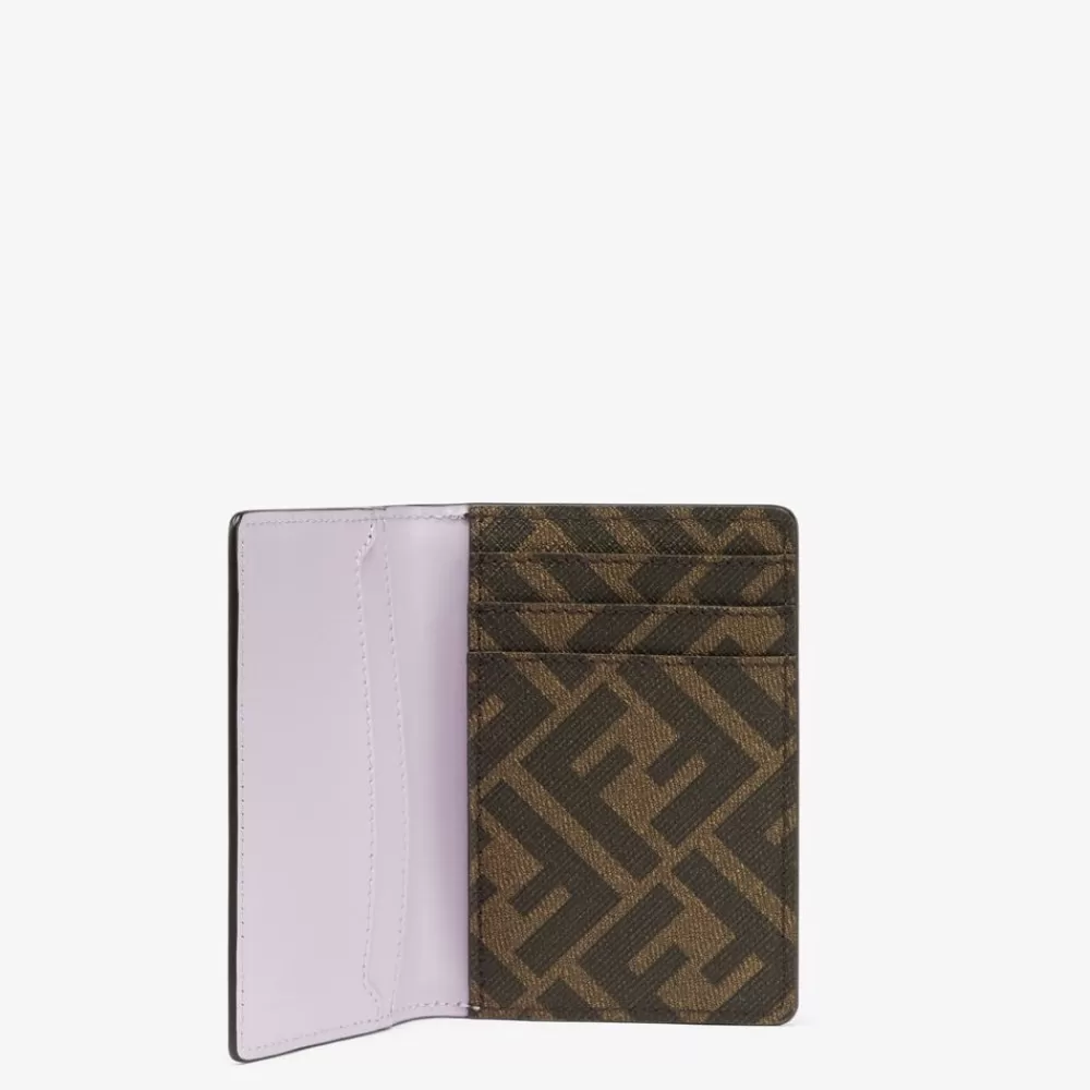 Portacarte>Fendi Portatessere In Pelle Lilla