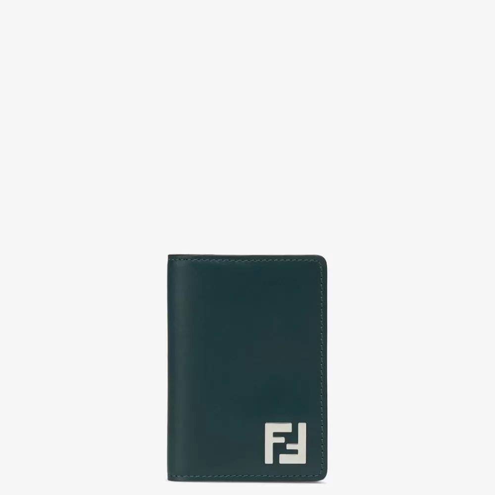 Portacarte>Fendi Portatessere In Pelle Verde