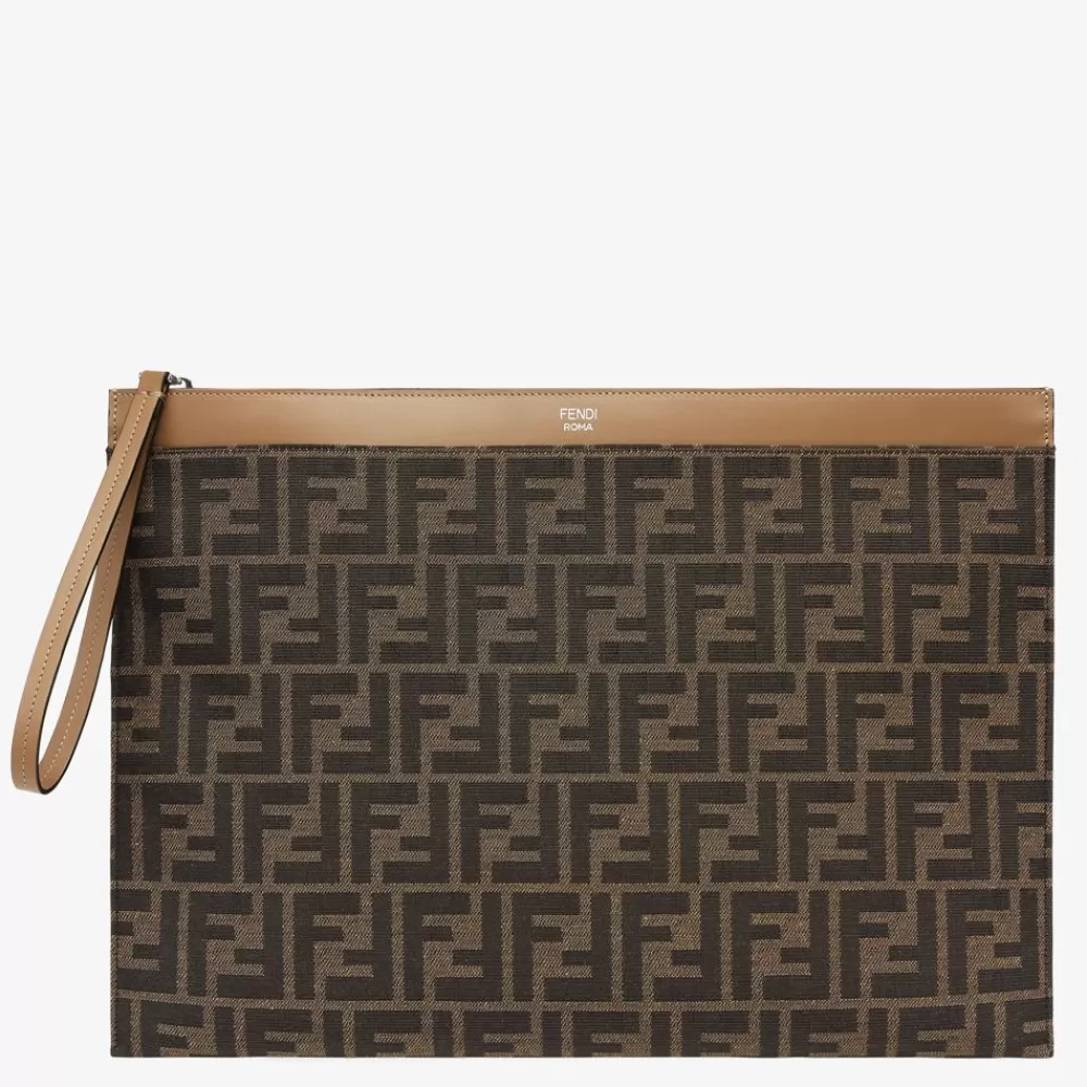 Viaggi>Fendi Pouch In Tessuto Jacquard Ff