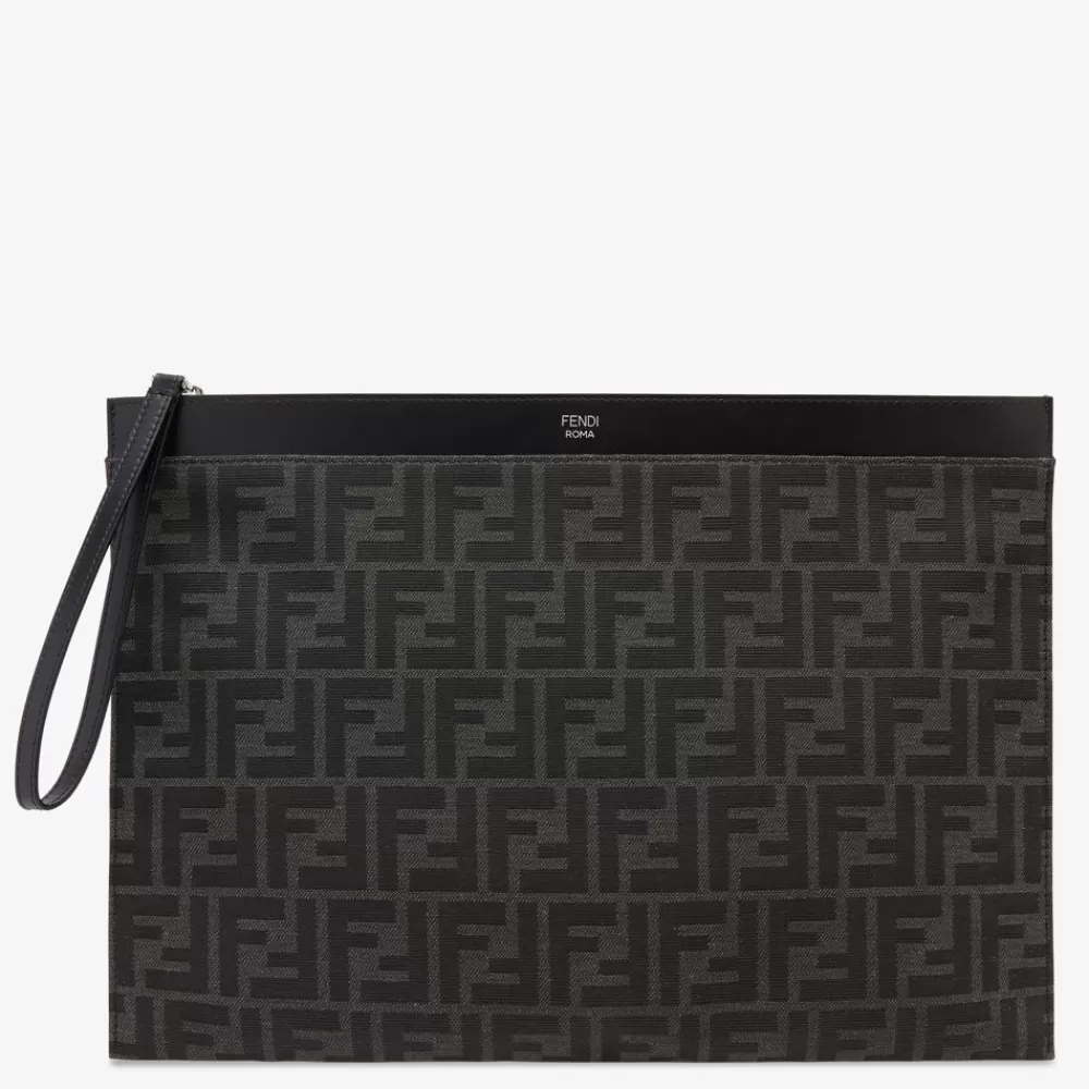 Viaggi>Fendi Pouch In Tessuto Nero