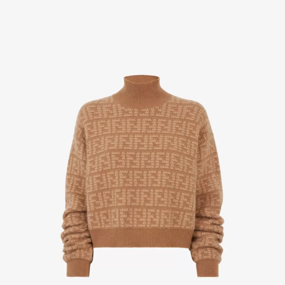 Completi>Fendi Pullover In Cashmere Marrone