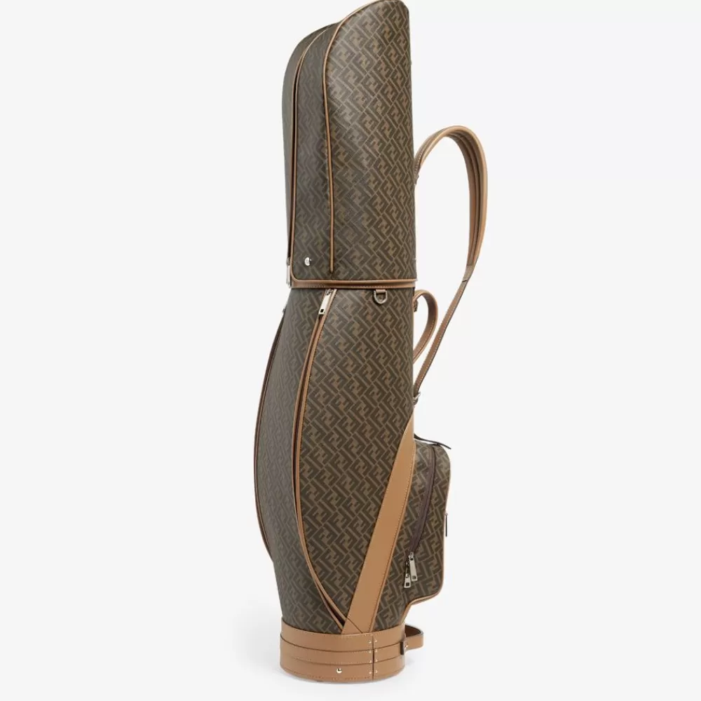 Viaggi E Lifestyle>Fendi Sacca Da Golf In Tessuto Marrone