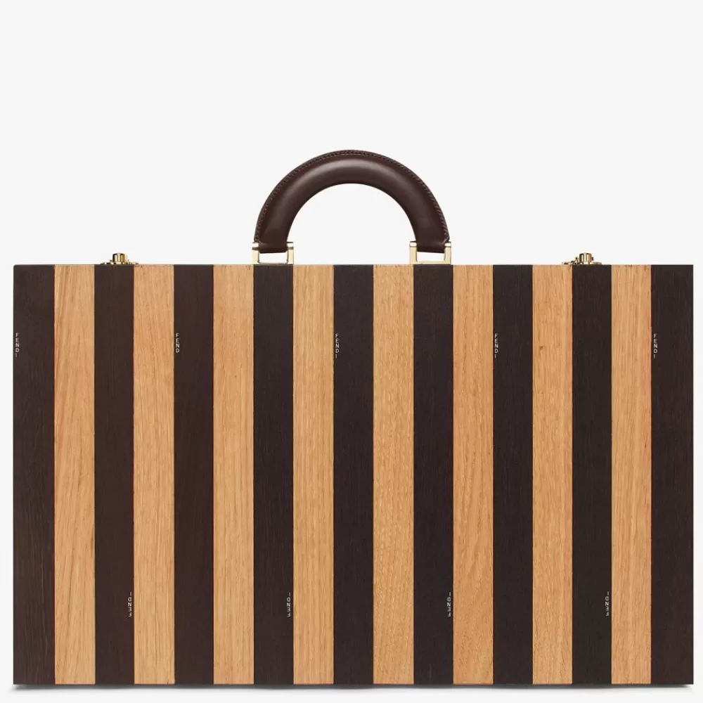 Tempo Libero>Fendi Scatola Backgammon In Legno Pequin
