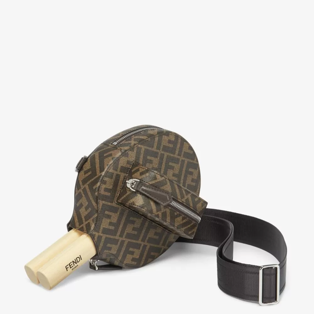 Viaggi E Lifestyle>Fendi Set Da Ping Pong In Tessuto Marrone