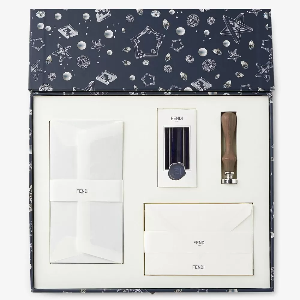 Regali Per La Casa New>Fendi Set In Carta Blu