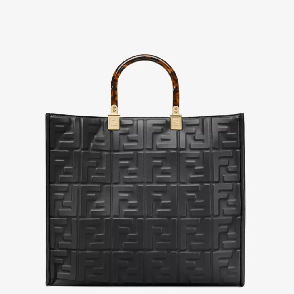 Timeless>Fendi Shopper In Pelle Nera
