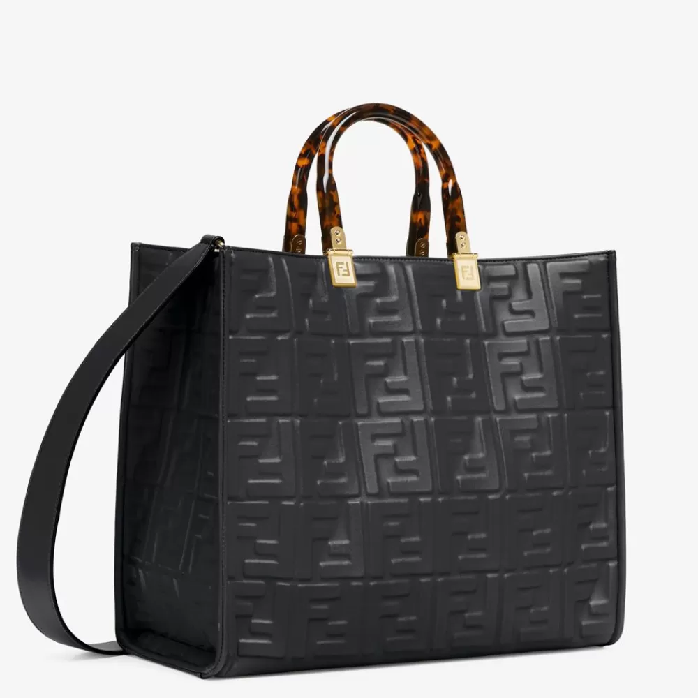 Timeless>Fendi Shopper In Pelle Nera