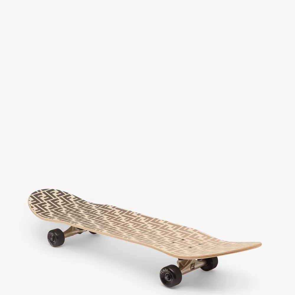 Tempo Libero>Fendi Skateboard In Legno Marrone