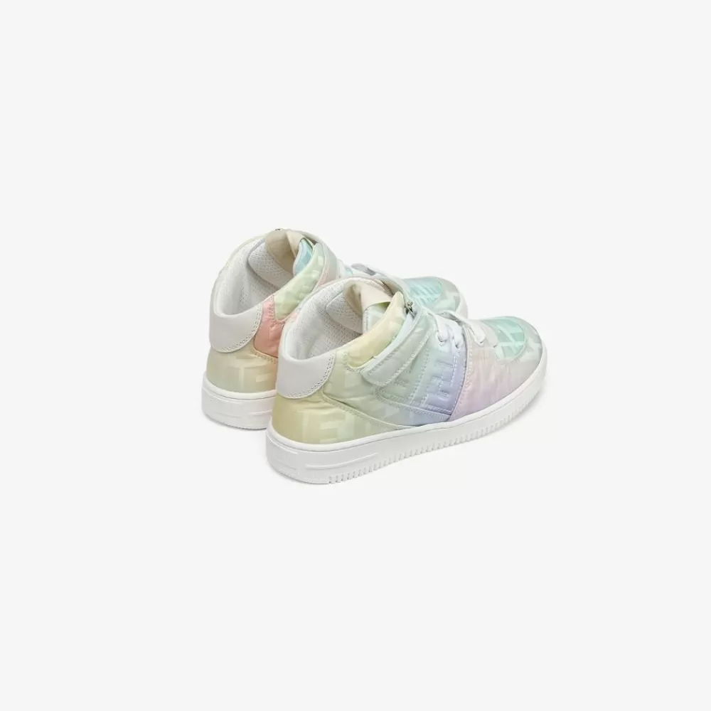 Scarpe>Fendi Sneaker Media In Nylon Ff Multicolore