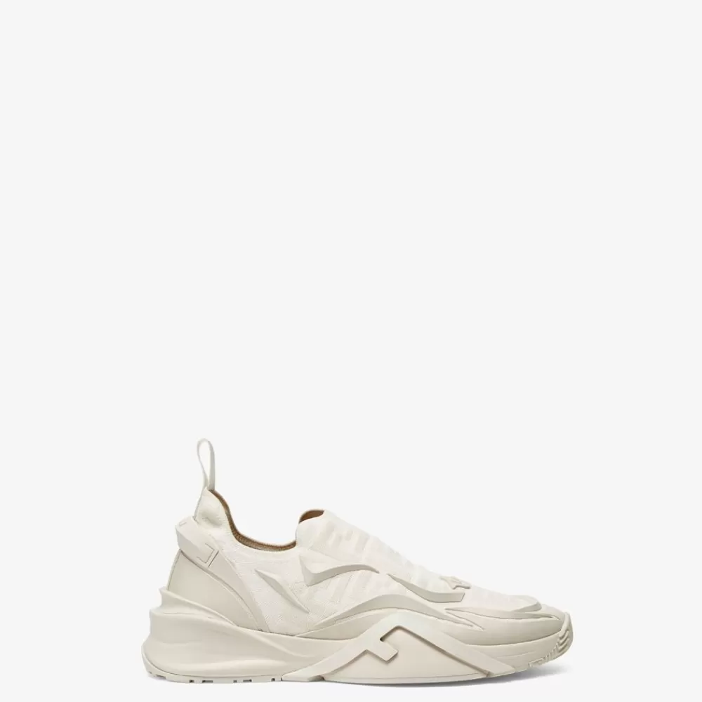 Sneakers>Fendi Sneaker Running In Mesh Bianca