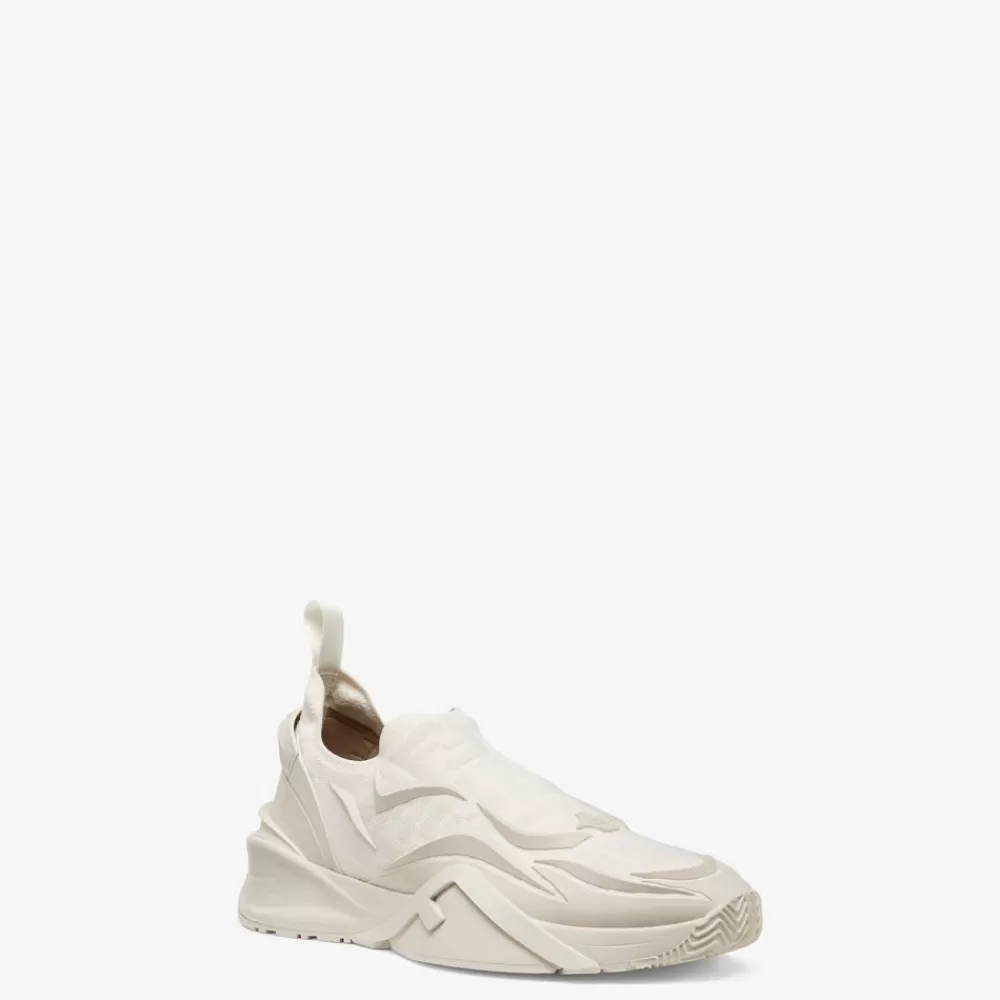 Sneakers>Fendi Sneaker Running In Mesh Bianca