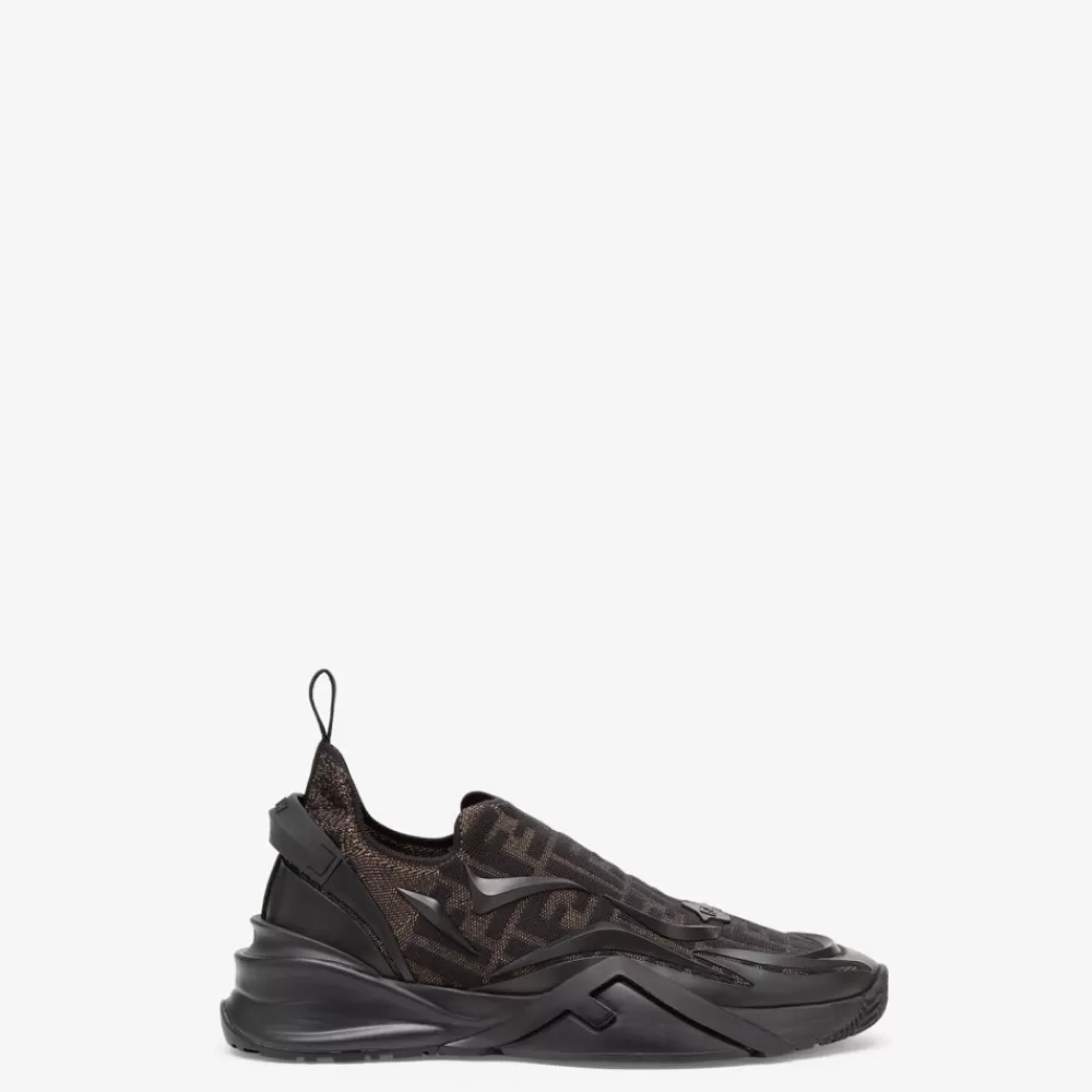 Sneakers>Fendi Sneaker Running In Mesh Marrone
