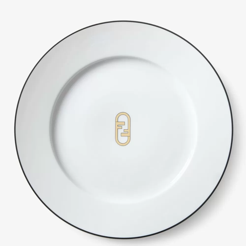 Accessori Per La Tavola>Fendi Sottopiatti In Porcellana Bianca