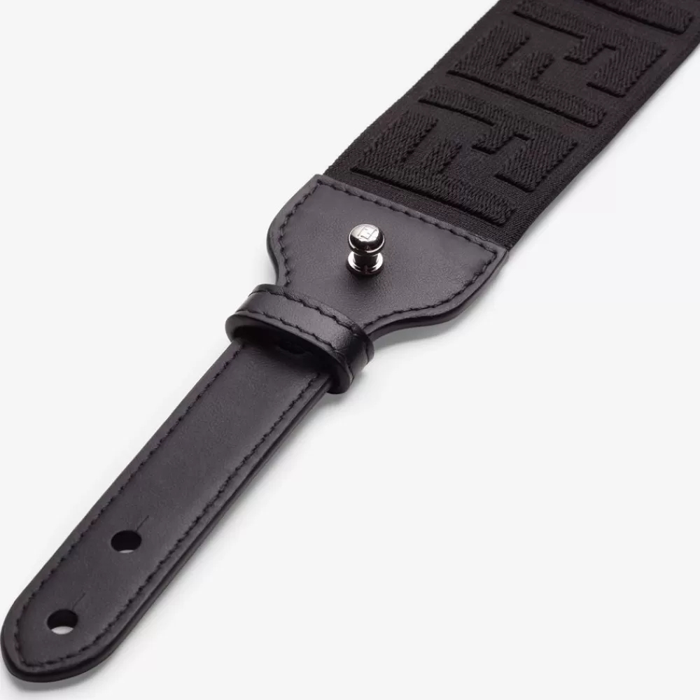 Viaggi E Lifestyle>Fendi Spallaccio In Tessuto Ff Stretch Nero