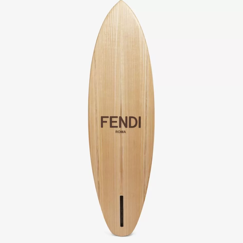 Tempo Libero>Fendi Tavola Da Surf In Legno Marrone
