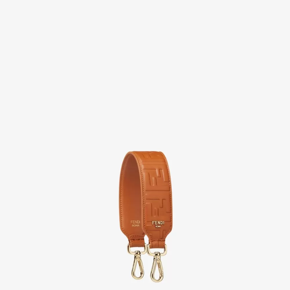 Tracolle E Accessori Per Borse>Fendi Tracolla In Pelle Marrone