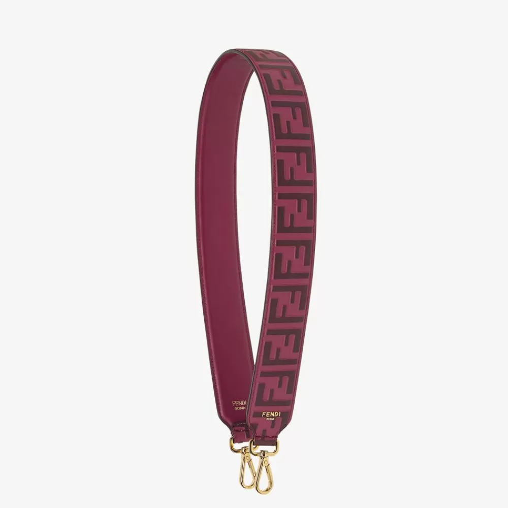 Tracolle E Accessori Per Borse>Fendi Tracolla In Pelle Rossa