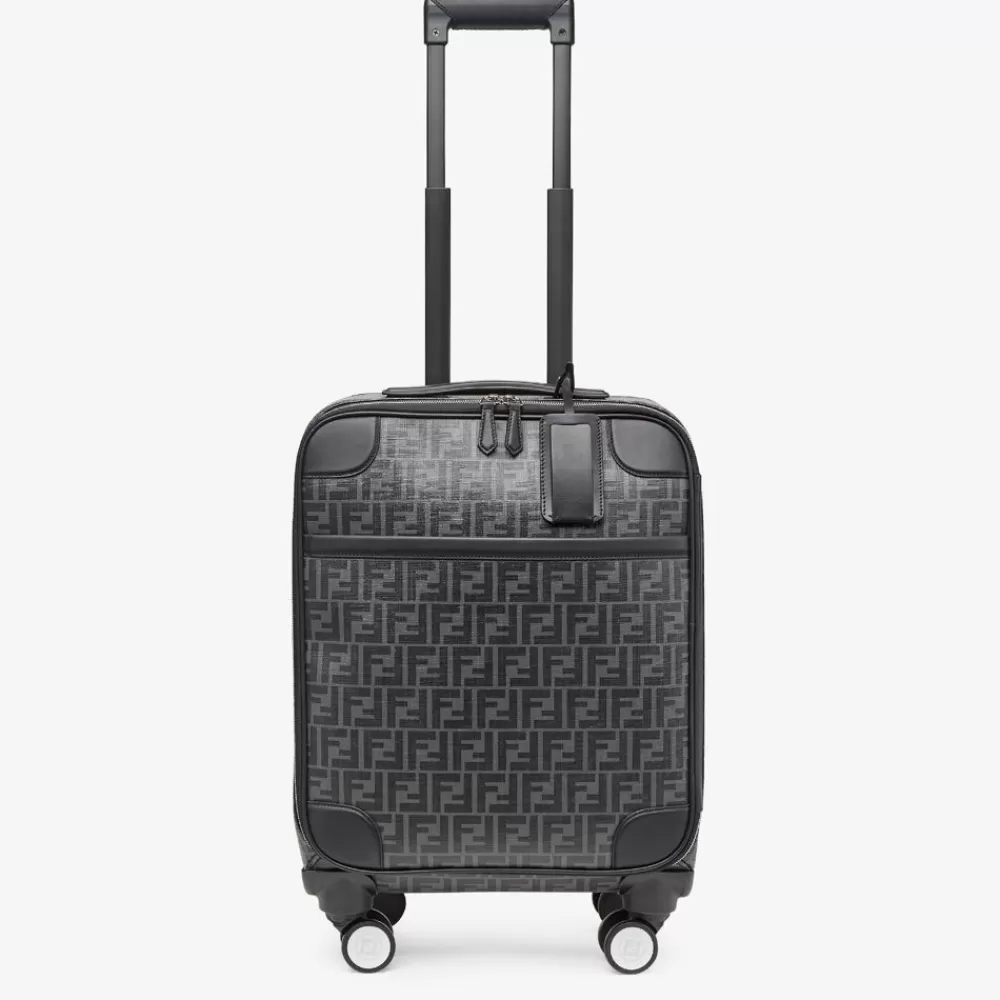 Viaggi>Fendi Trolley In Tessuto Ff Nero
