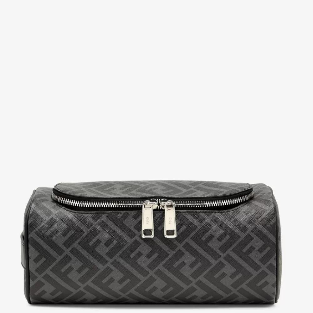 Viaggi E Lifestyle>Fendi Trousse In Tessuto Grigio