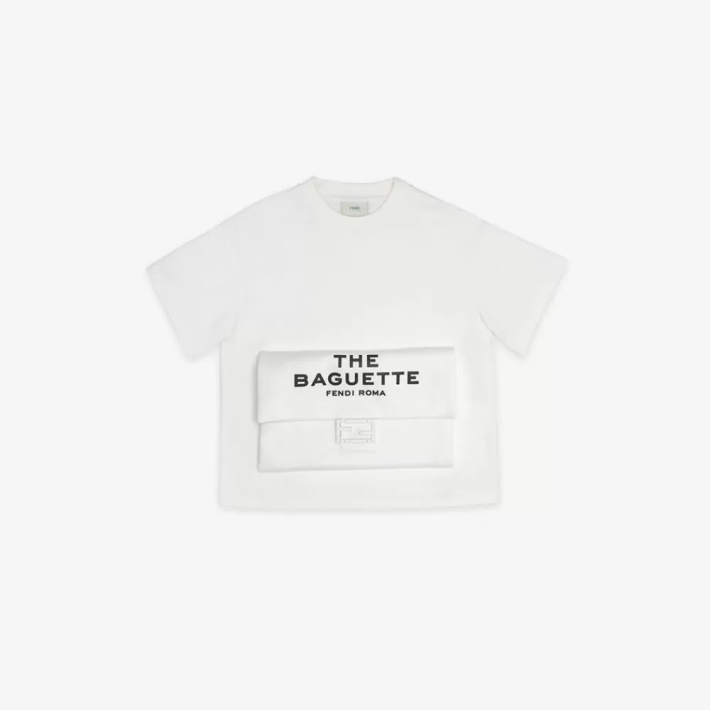 Abbigliamento>Fendi T-Shirt In Maglia By Marc Jacobs Bianca