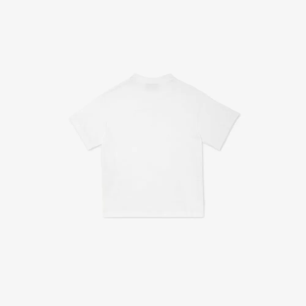 Abbigliamento>Fendi T-Shirt Junior In Jersey Con Logo Roma
