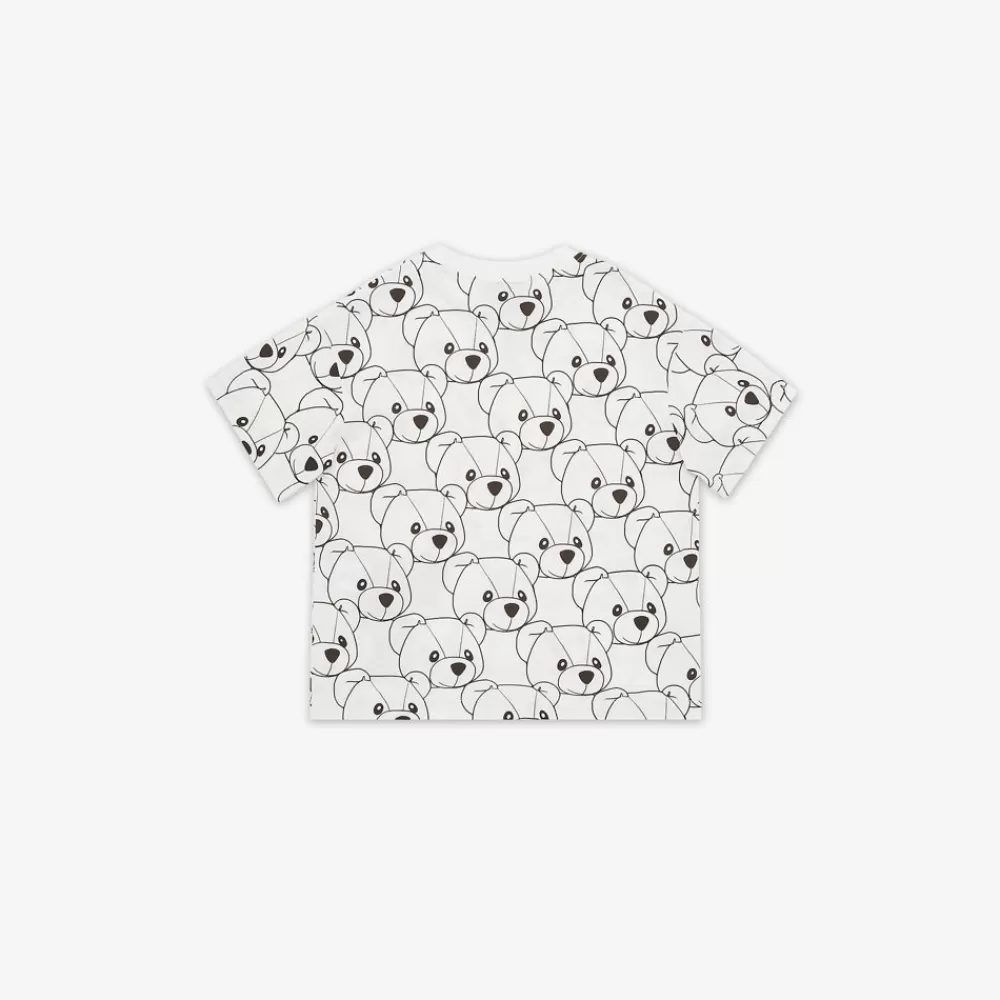 Abbigliamento>Fendi T-Shirt Junior In Jersey Con Stampa Multicolor