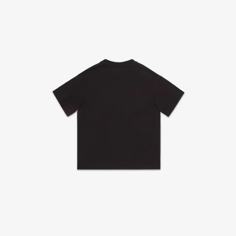 Abbigliamento>Fendi T-Shirt Junior In Jersey Nero