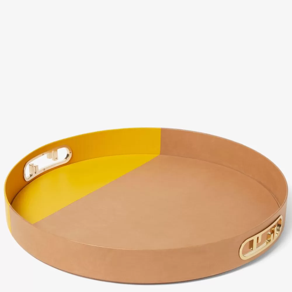 Accessori Per La Casa>Fendi Vassoio In Nappa Multicolor